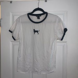 The Black Dog White Tee Shirt XL